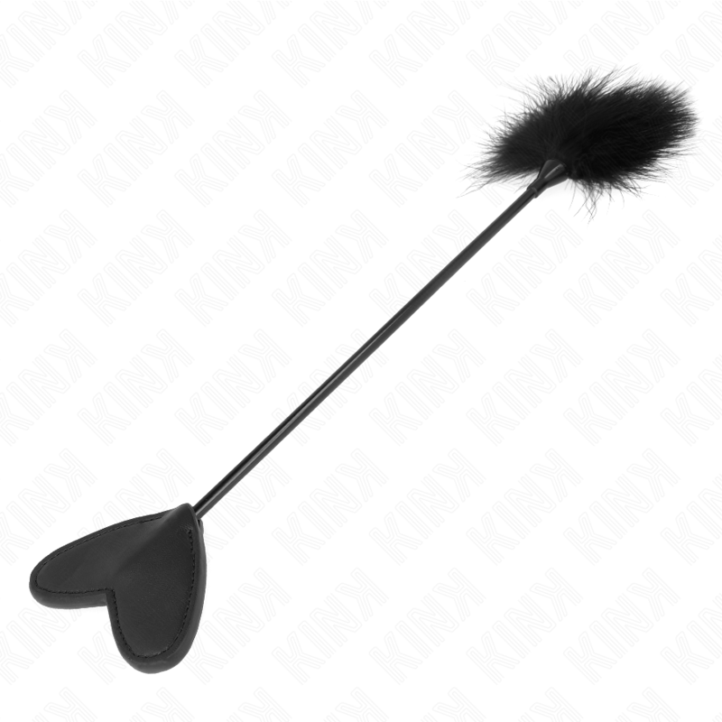 KINK - PLUMAS DE COSQUILLEO CON PALA DE CORAZÓN 31 CM