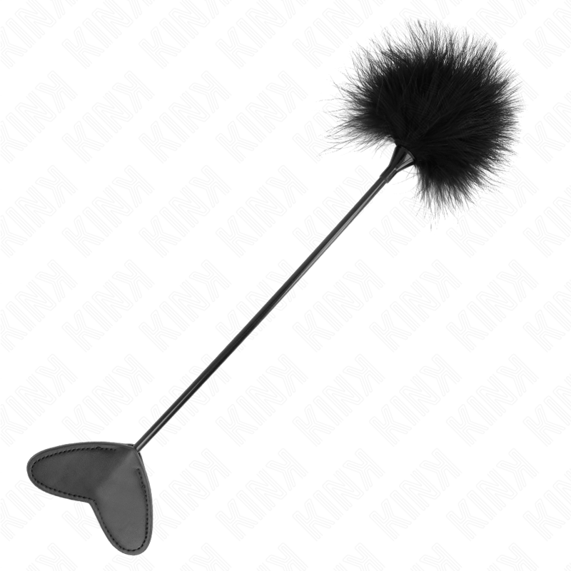 KINK - PLUMAS DE COSQUILLEO CON PALA DE CORAZÓN 31 CM