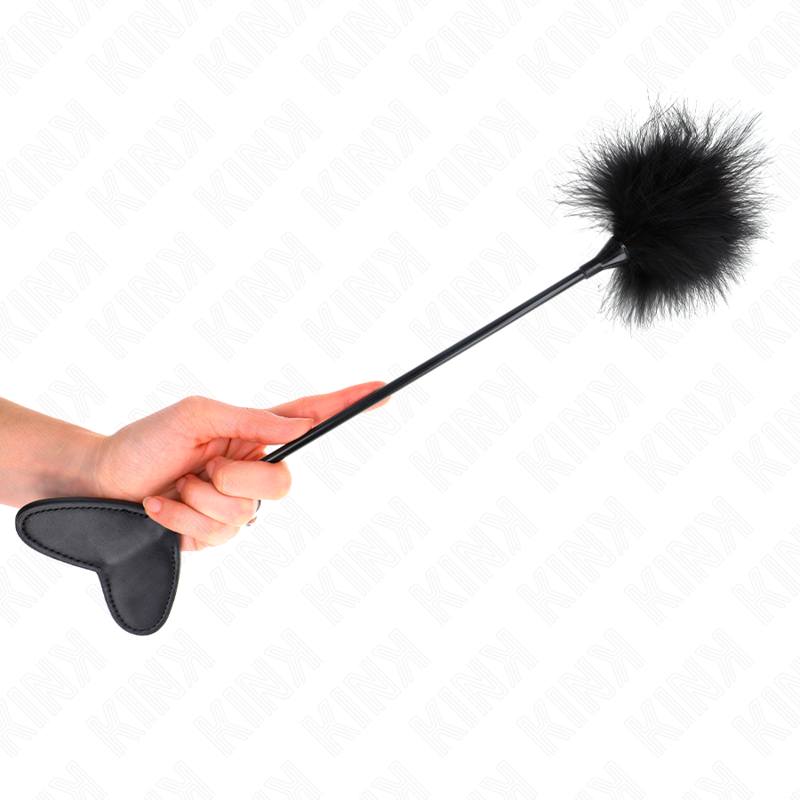 KINK - PLUMAS DE COSQUILLEO CON PALA DE CORAZÓN 31 CM