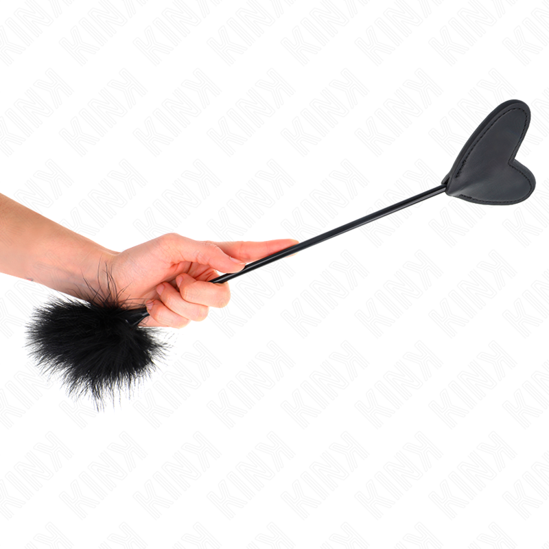 KINK - PLUMAS DE COSQUILLEO CON PALA DE CORAZÓN 31 CM