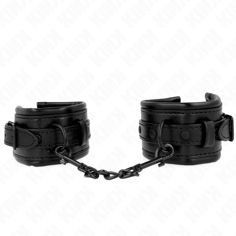 KINK - RESTRIÇÕES DE PULSO PRETAS AJUSTÁVEIS 20-30 CM X 6 CM