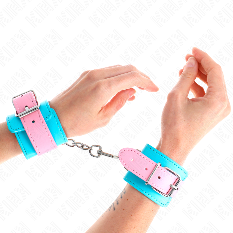 KINK - PULSEIRAS AJUSTÁVEIS AZUL/ROSA 16-28 CM X 5 CM