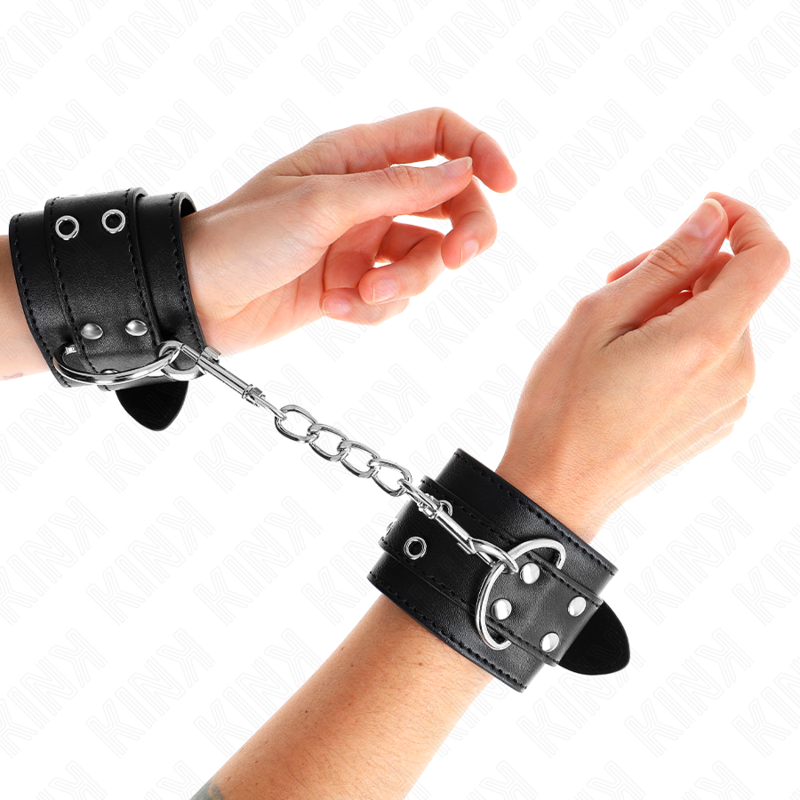 KINK - PUNHO DE FIVELA DUPLA PRETO AJUSTÁVEL 19-26 CM