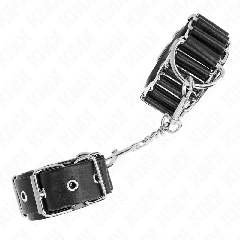 KINK - RESTRIÇÕES DE PULSO FINAS COM ARTICULAÇÃO PRETA AJUSTÁVEL 16-22 CM X 3,5 CM