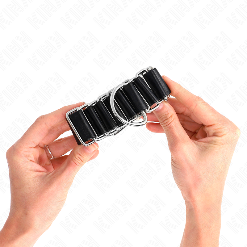 KINK - RESTRIÇÕES DE PULSO FINAS COM ARTICULAÇÃO PRETA AJUSTÁVEL 16-22 CM X 3,5 CM