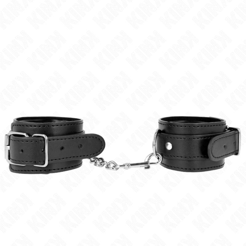 KINK - RESTRIÇÕES DE PULSO FINAS PRETAS AJUSTÁVEIS 21-33 CM