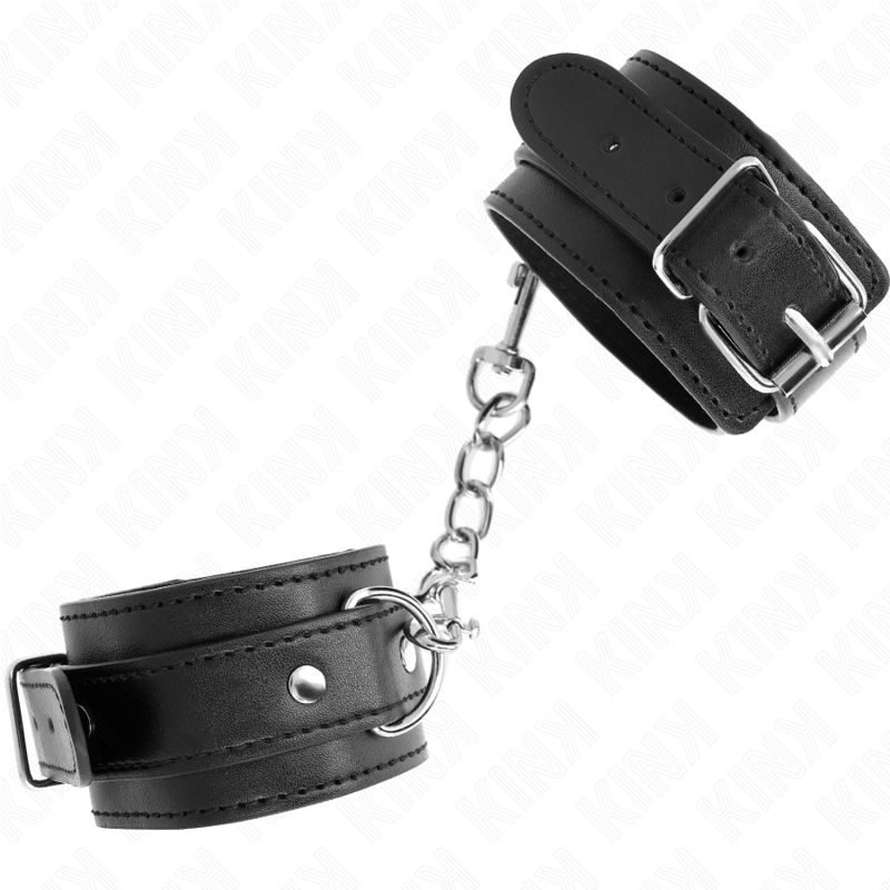 KINK - RESTRIÇÕES DE PULSO FINAS PRETAS AJUSTÁVEIS 21-33 CM