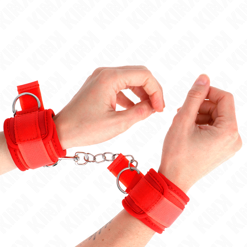 KINK - PULSEIRAS DE NEOPRENE VERMELHAS 42 X 5 CM