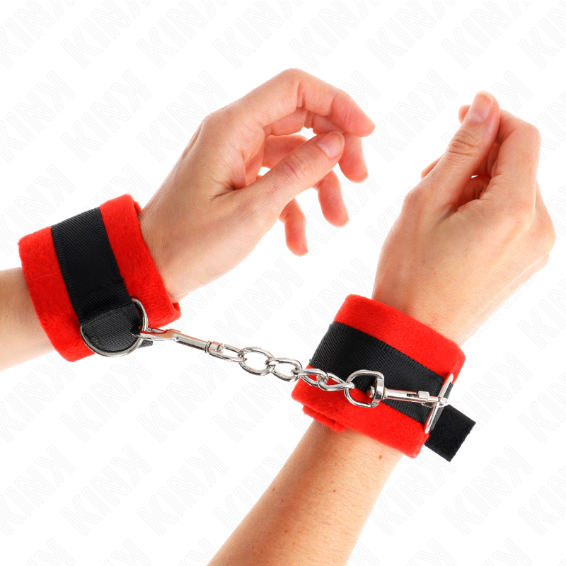 KINK - ALGEMAS DE PELE PARA INICIANTES PRETO-VERMELHO 30 X 7 CM