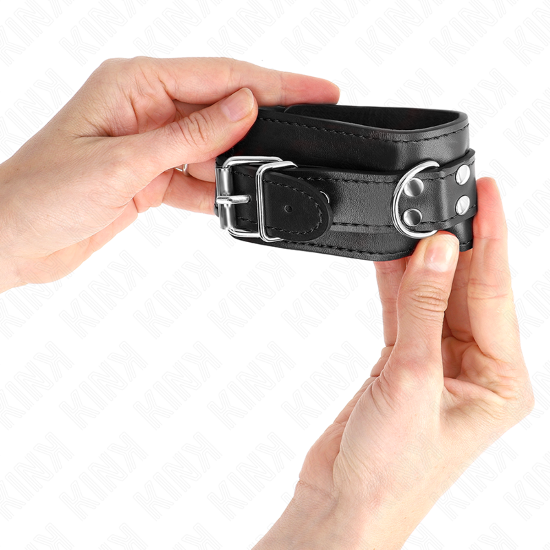 KINK - PUNHO SIMPLES PRETO AJUSTÁVEL 20-23 CM X 5,5 CM