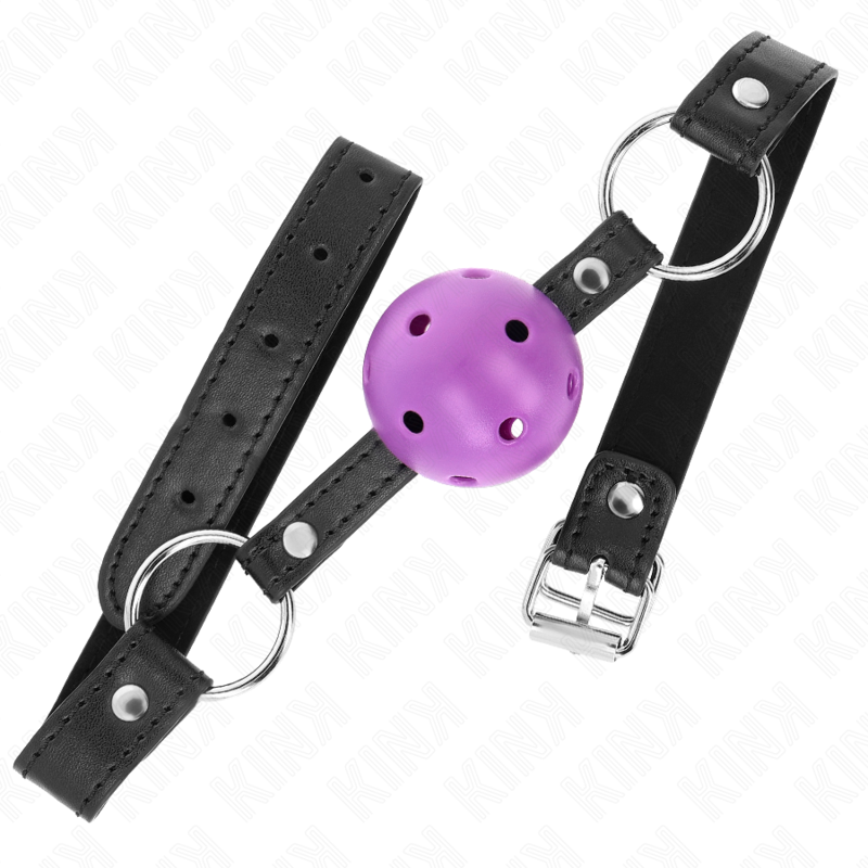 KINK - BOLA ROXA RÍGIDA OCA 4,5 CM MORDAÇA 63,5 X 2 CM