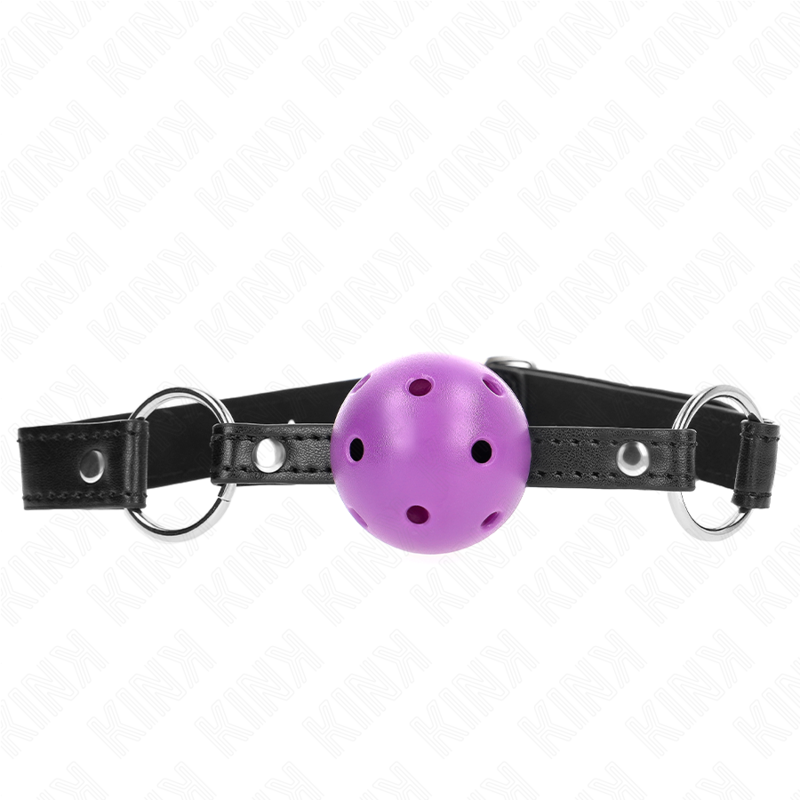 KINK - BOLA ROXA RÍGIDA OCA 4,5 CM MORDAÇA 63,5 X 2 CM