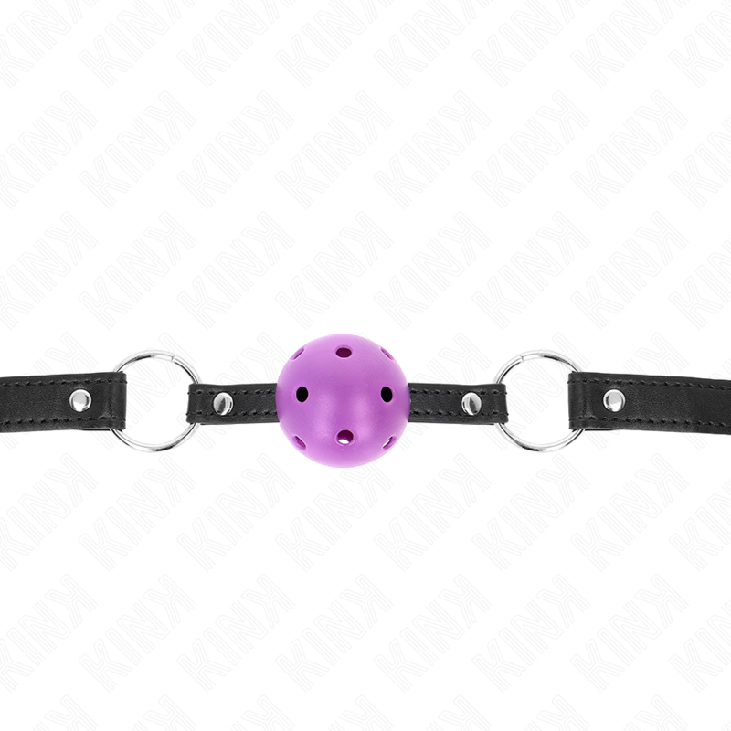 KINK - BOLA ROXA RÍGIDA OCA 4,5 CM MORDAÇA 63,5 X 2 CM