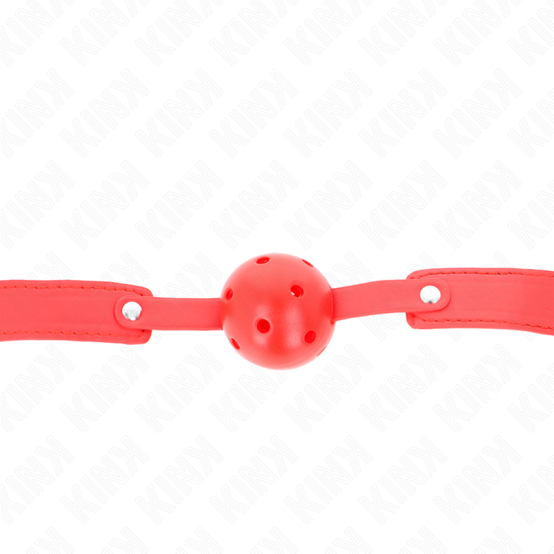 KINK - BOLA VERMELHA RESPIRÁVEL 4,5 CM GAG 65 x 2,5 CM