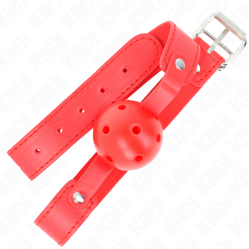 KINK - BOLA VERMELHA RESPIRÁVEL 4,5 CM GAG 65 x 2,5 CM