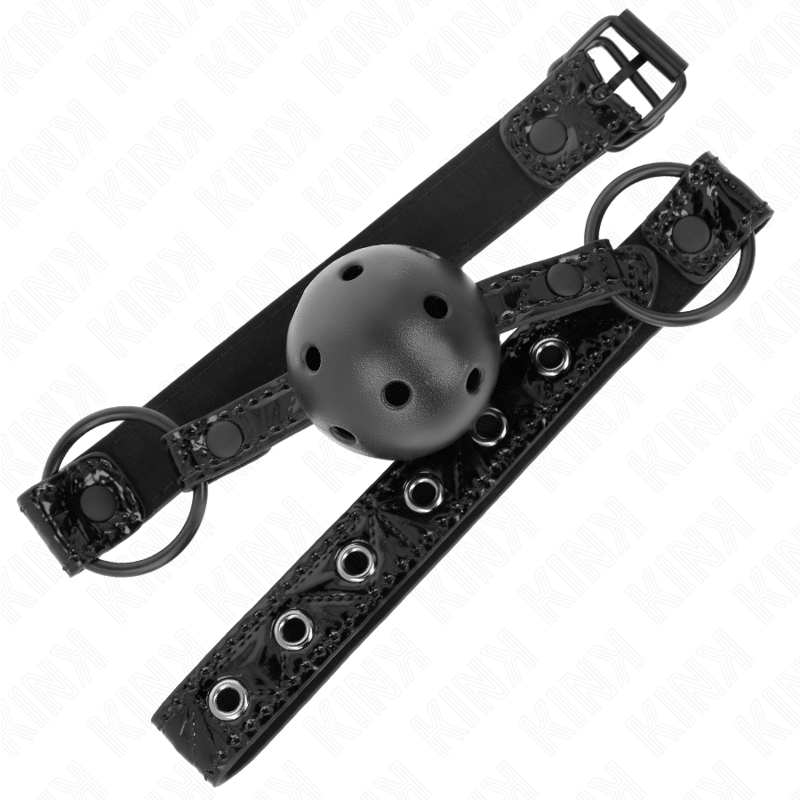 KINK - BOLA COM PADRÃO DE DIAMANTE 4,5 CM MORDIDA MODELO 3 64,5 CM AJUSTÁVEL 42-60 CM