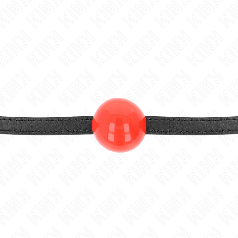 KINK - BOLA VERMELHA ÚNICA MACIÇA 4 CM MORDIDA 65 x 1,5 CM