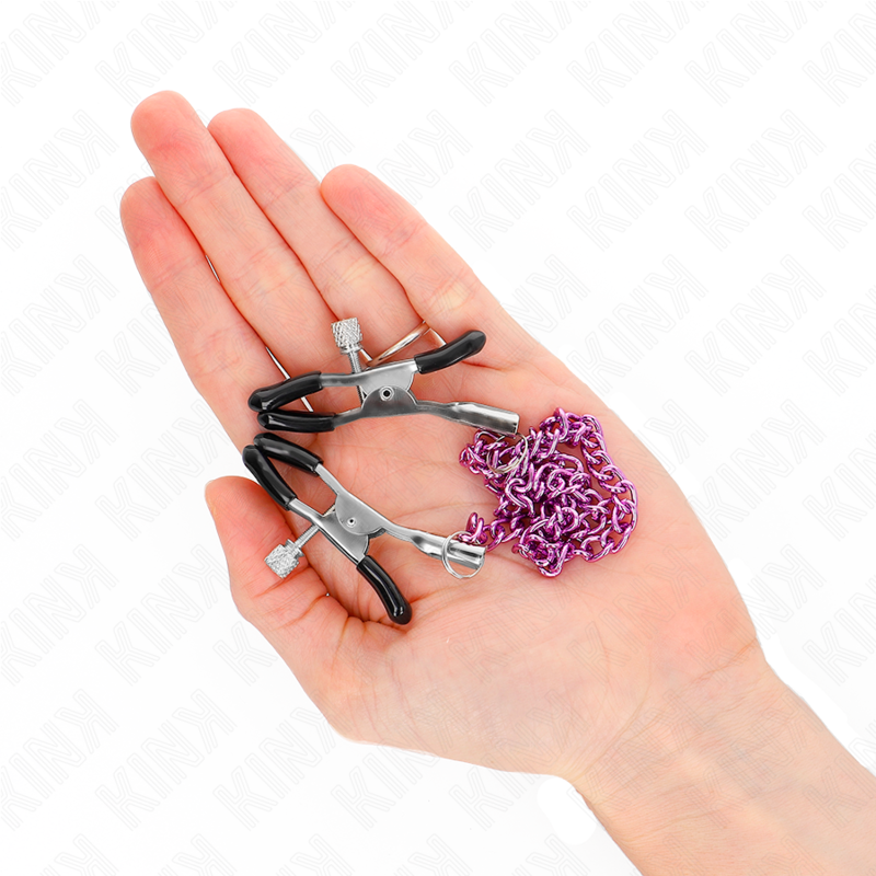 KINK - PINÇAS DE CORRENTE PARA MAMILOS ROXO 30 CM