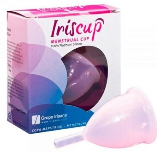 IRISCUP - COPO GRANDE ROSA PARA O MÊS + SACO ESTERILIZADOR GRÁTIS