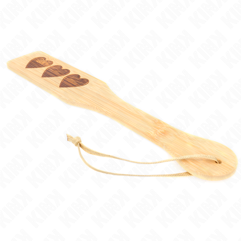 KINK - DESIGN DE CORAÇÃO DE PALETE DE BAMBU 32 X 5,5 CM