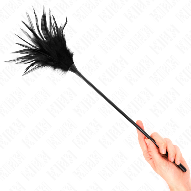 KINK - MÚLTIPLES PLUMAS DE COSQUILLEO NEGRAS 45 CM