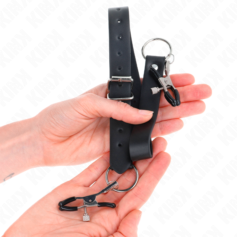KINK - 4 GRAMPOS DE CLITÓRIS AJUSTÁVEIS 34-48 CM