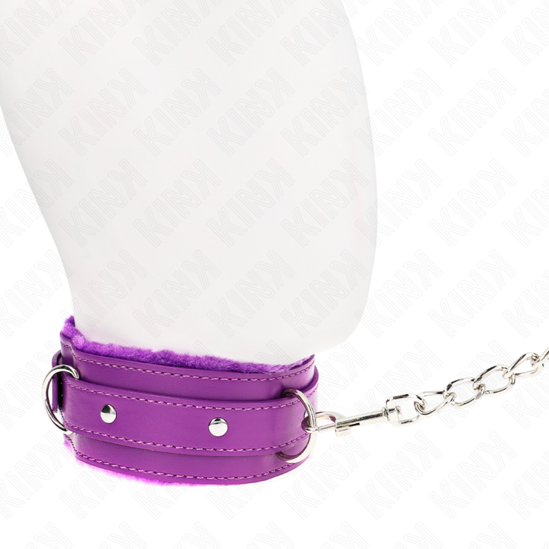 KINK - COLEIRA COM TRILHA 65 CM COM RESTRIÇÕES ROXA 36-42 CM X 5,5 CM