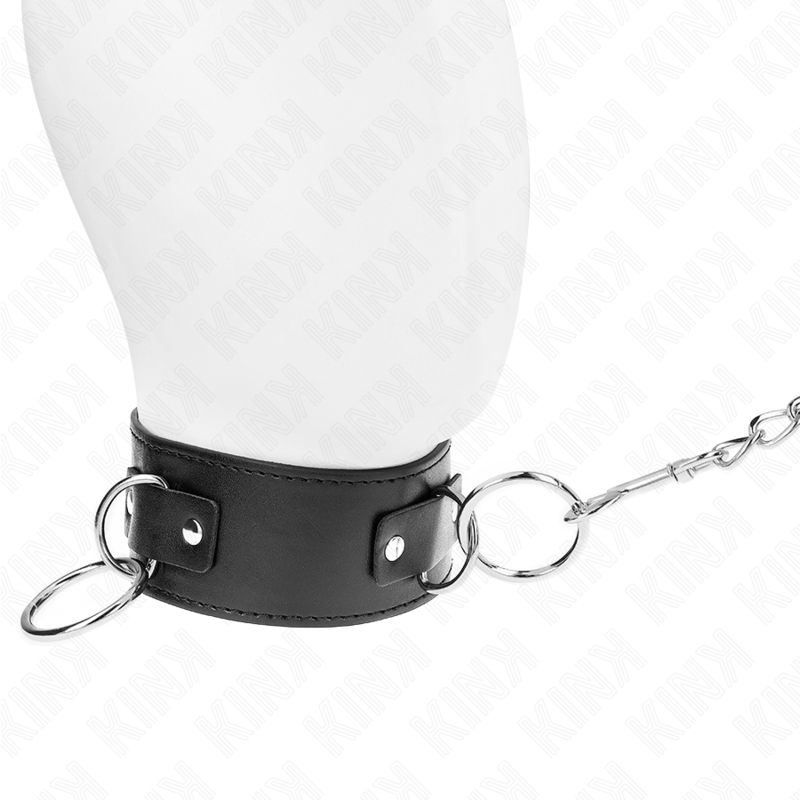 KINK - COLAR COM COLEIRA 65 CM 3 ARGOLAS MODELO 2 AJUSTÁVEL 36-43 CM X 5 CM
