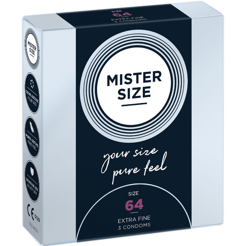 MISTER SIZE - CONDONES TALLA XXL 64 MM (3 UNIDADES)