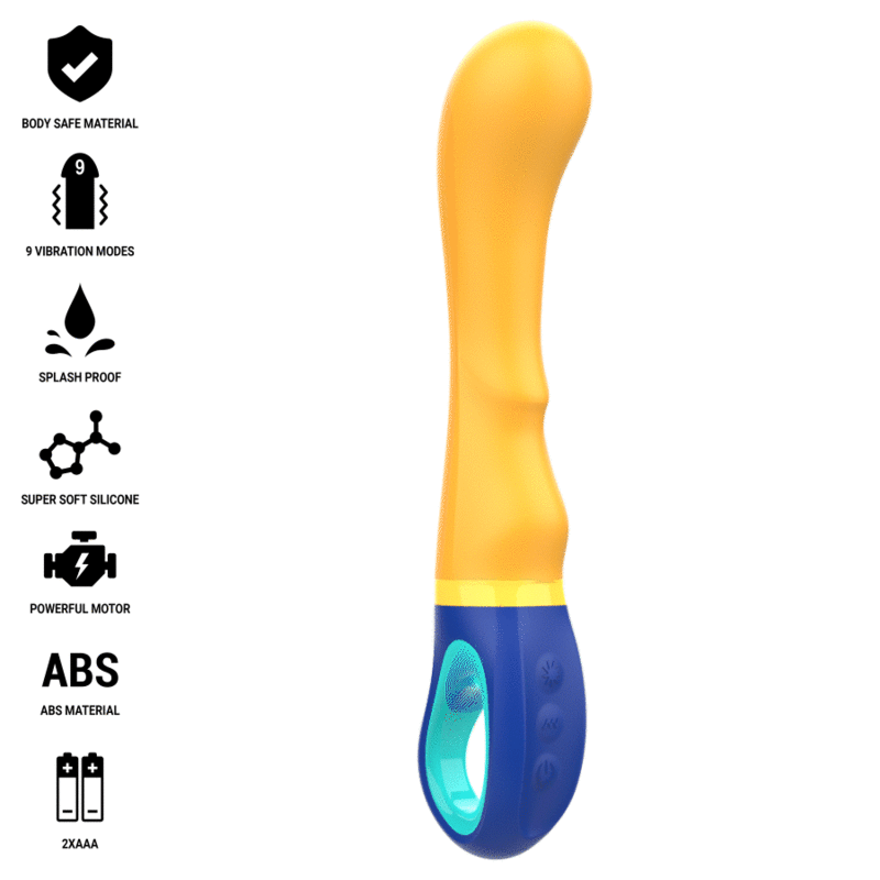 INTENSE - VIBRADOR SHAGGY PUNTO G AMARILLO