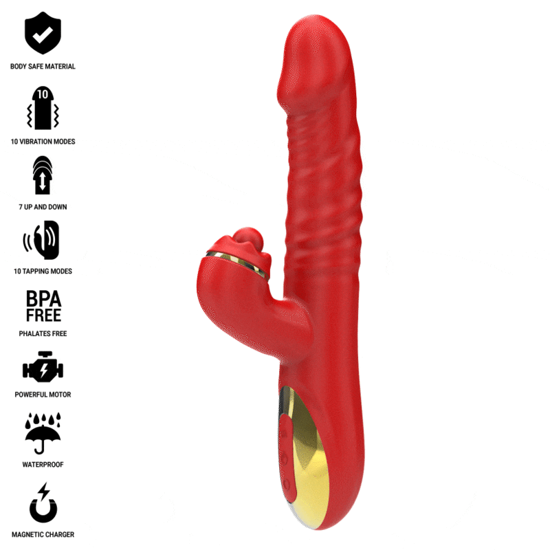 INTENSO - THALIA VIBRATION & THRUST & TAPPING VERMELHO