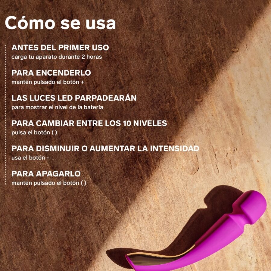 LELO - MASAJEADOR SMART MEDIUM WAND 2 AZUL OCÉANO