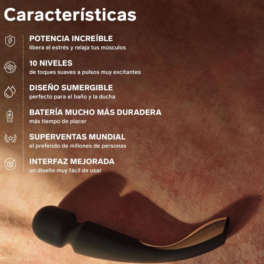 LELO - MASAJEADOR SMART MEDIUM WAND 2 AZUL OCÉANO