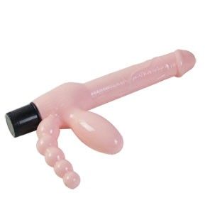 BAILE - ARREIO TPR SEM CORDA COM VIBRAÇÃO E ESTIMULAÇÃO ANAL 25,4 CM