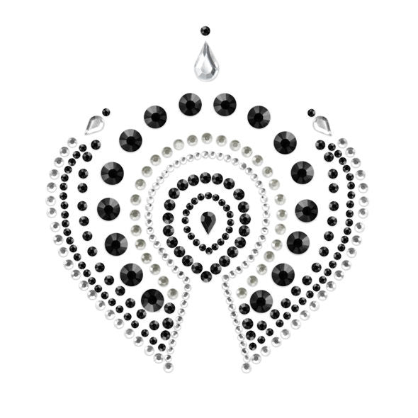 BIJOUX - INDISCRETOS FLAMBOYANT PRETO E PRATA