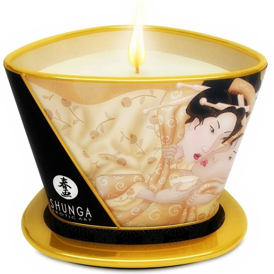 SHUNGA - MINI CARESS BY CANDELIGHT VANILLA MASSAGE VELA 170 ML - Toys "n" Us