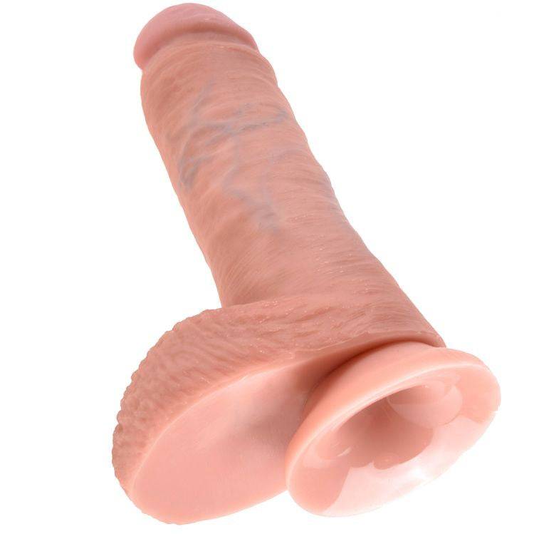 KING COCK - 8 CARNE DE DILDO COM BOLAS 20.3 CM - Toys "n" Us