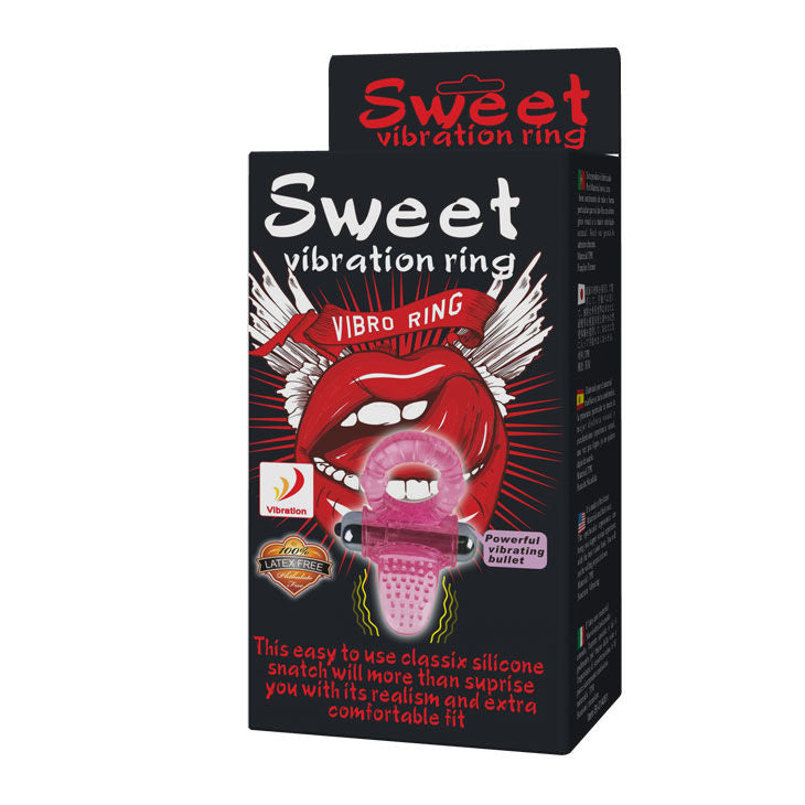 BAILE - SWEET ABS 10 RITMOS ANILLO VIBRADOR ROSA ANILLO PARA EL PENE