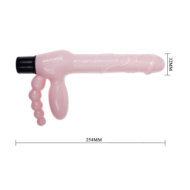 BAILE - ARREIO TPR SEM CORDA COM VIBRAÇÃO E ESTIMULAÇÃO ANAL 25,4 CM