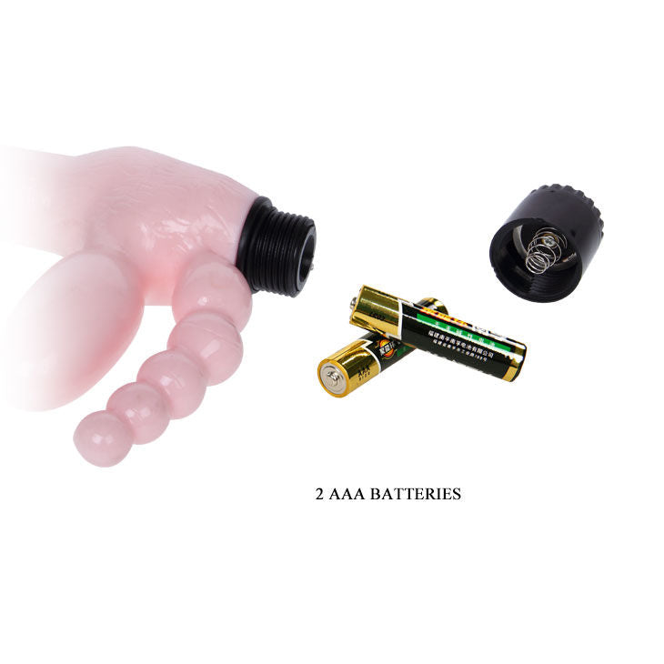 BAILE - ARREIO TPR SEM CORDA COM VIBRAÇÃO E ESTIMULAÇÃO ANAL 25,4 CM