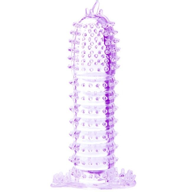 BAILE - BAINHA PARA PÊNIS COM PONTOS ESTIMULANTES ROXA 14 CM