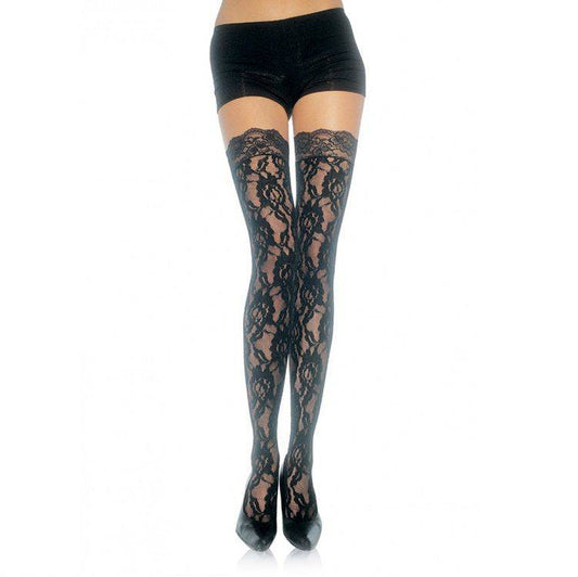 LEG AVENUE - MEIAS DE RENDA FLORAL - Toys "n" Us