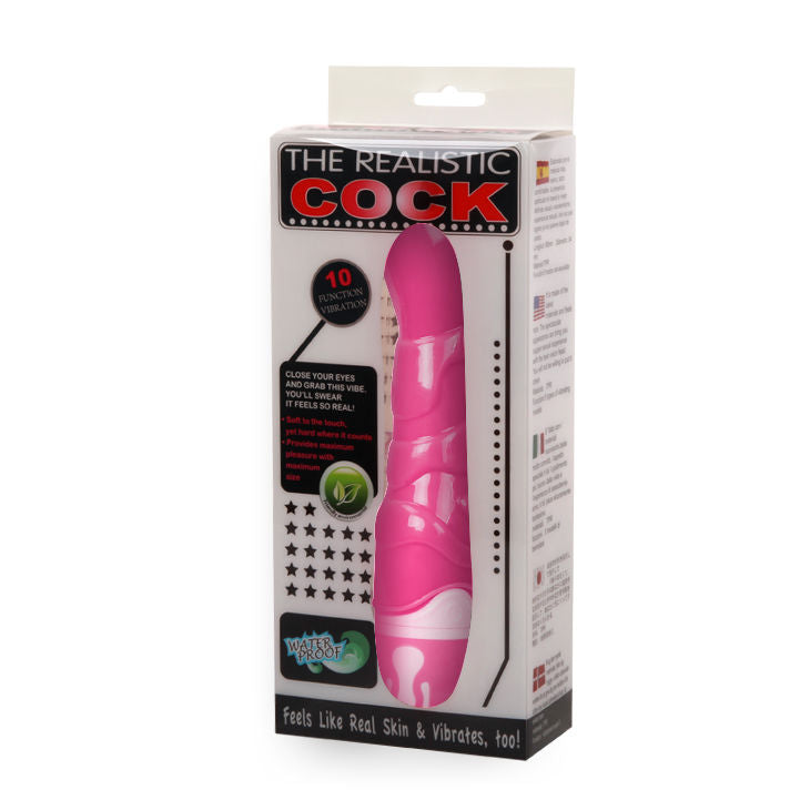 BAILE - O GALO REALISTA ROSA 21,8 CM