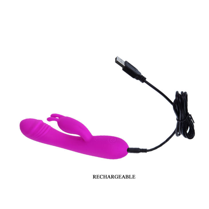 PRETTY LOVE - VIBRADOR INTELIGENTE COM COELHO 30 MODOS DE CAÇADOR