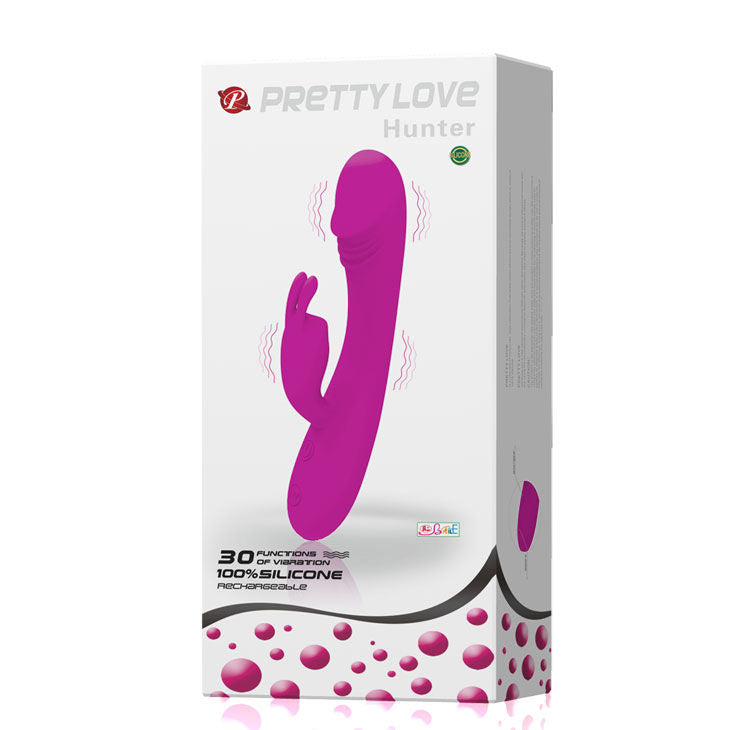 PRETTY LOVE - VIBRADOR INTELIGENTE COM COELHO 30 MODOS DE CAÇADOR