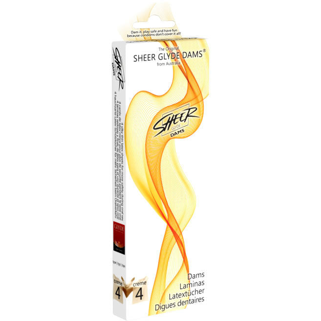 SHEER GLYDE - DAMS LÁMINAS DE LÁTEX SEXO ORAL VAINILLA
