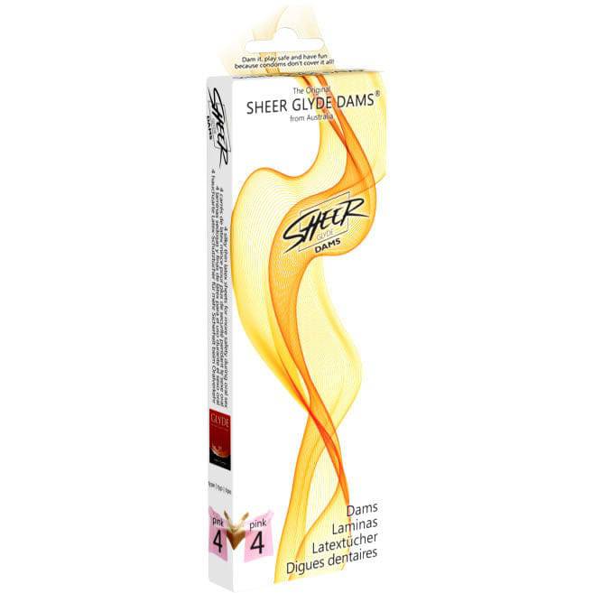 SHEER GLYDE - DAMS LAMINAS LÁTEX SEXO ORAL MORANGO - Toys "n" Us