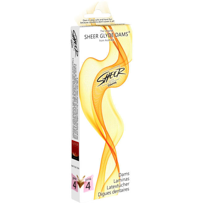 SHEER GLYDE - DAMS LÁMINAS DE LÁTEX SEXO ORAL FRESA