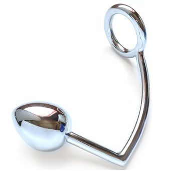 ANEL DE METAL RÍGIDO COM GANCHO ANAL 45MM