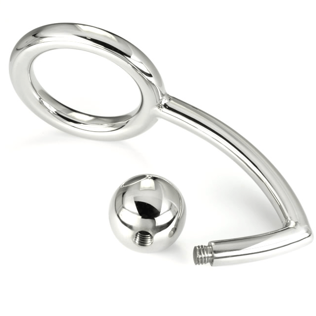 METAL HARD - ANEL DE GALO COM GANCHO ANAL INTRUSO 45MM - Toys "n" Us
